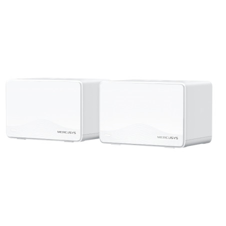 Mercusys HALO H25BE(2-PACK) Halo H25BE, Blanco, Interno, Sistema de malla, 650 m², Doble banda (2,4 GHz / 5 GHz), Wi-Fi 7