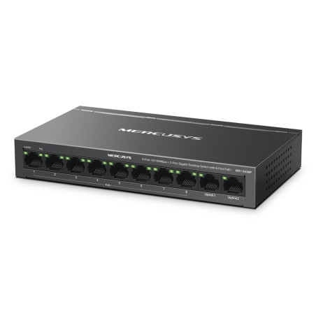 Mercusys MS110CP MS110CP, Fast Ethernet (10/100), Bidireccional completo (Full duplex), Energía sobre Ethernet (PoE), Montaje
