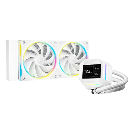 DeepCool R-LM240-WHDMMC-1 LM240 WH, Kit de refrigeración líquida, 12 cm, Blanco