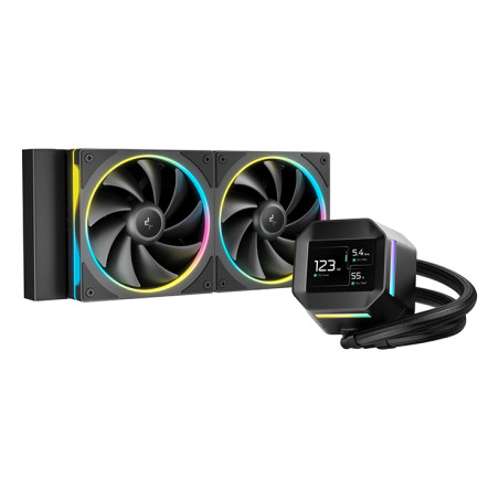 DeepCool R-LM240-BKDMMC-1 LM240, Kit de refrigeración líquida, 12 cm, Negro