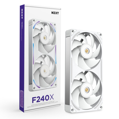 NZXT RF-U24PN-W1 F240X, Ventilador, 12 cm, Blanco