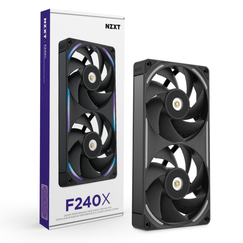 NZXT RF-U24PN-B1 F240X, Ventilador, 12 cm, Negro