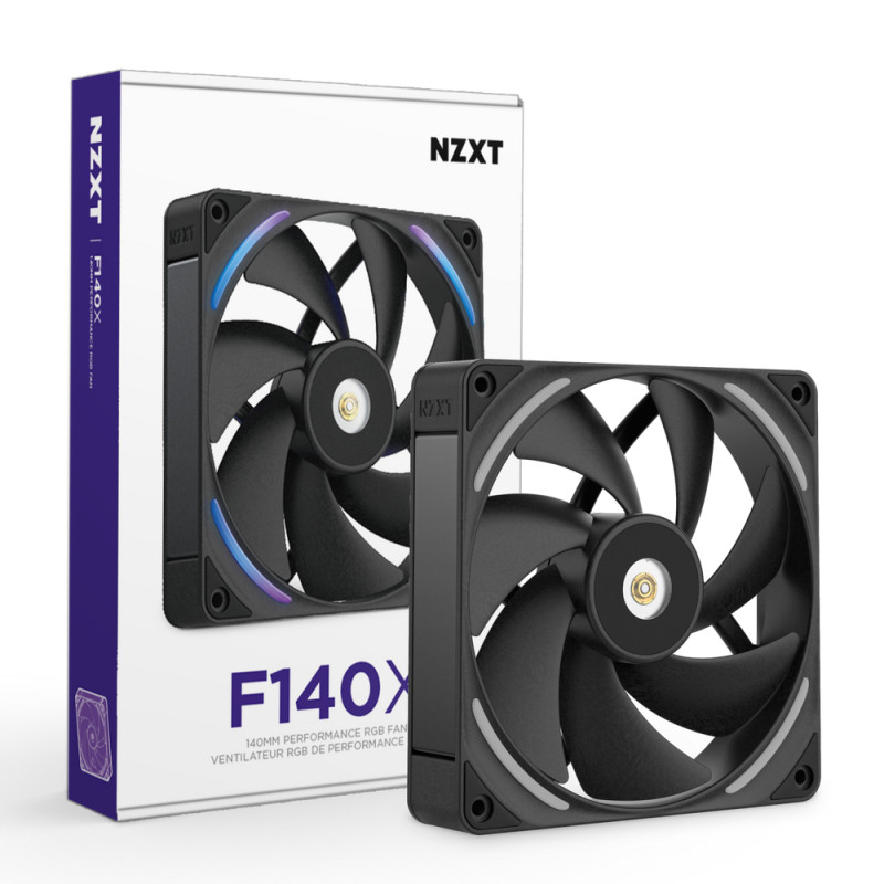 NZXT RF-U14PN-B1 F140X, Ventilador, 14 cm, Negro