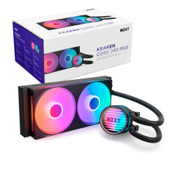NZXT RL-KR24C-B1 Kraken Core 240 RGB, Kit de refrigeración líquida, 12 cm, 500 RPM, 2400 RPM, 75,05 m³/h, Negro 2