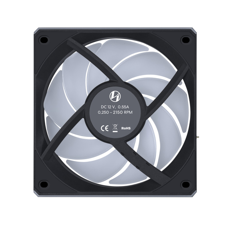 Lian Li 12CL1W1B 12CL1, Ventilador, 12 cm, 0,25 RPM, 2150 RPM, Negro