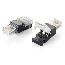 Equip 121163 121163, RJ-45, Negro, Transparente, Policarbonato, Cat5e, -10 - 60 °C, 12 g