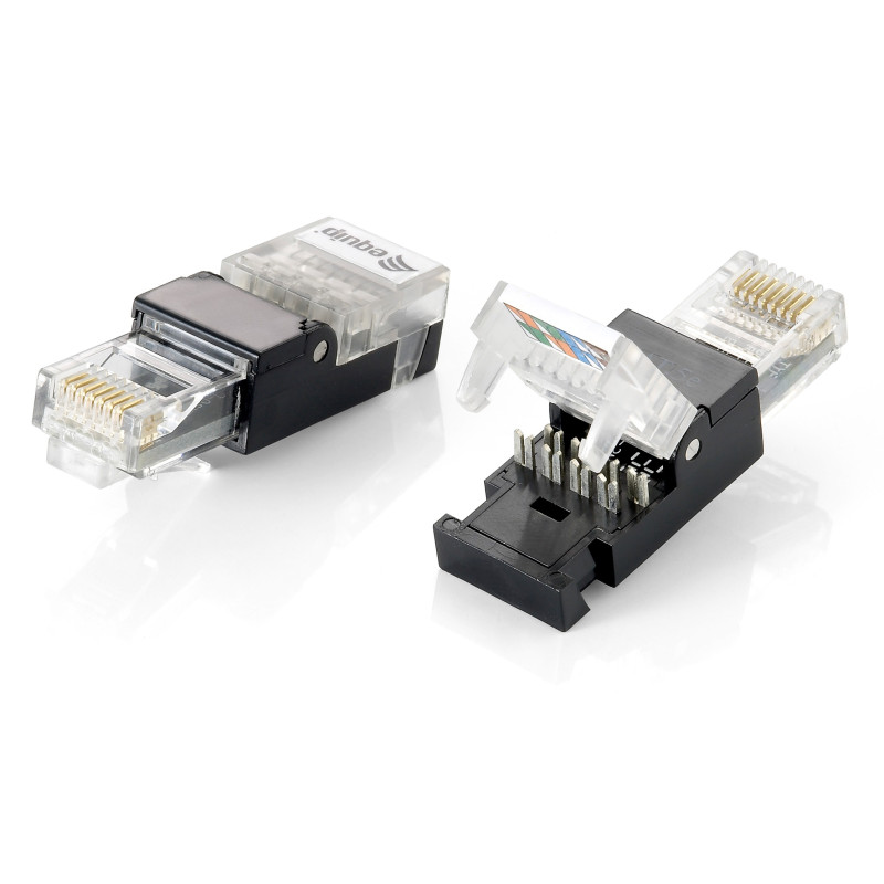 Equip 121163 121163, RJ-45, Negro, Transparente, Policarbonato, Cat5e, -10 - 60 °C, 12 g