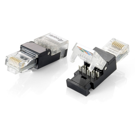 Equip 121163 121163, RJ-45, Negro, Transparente, Policarbonato, Cat5e, -10 - 60 °C, 12 g