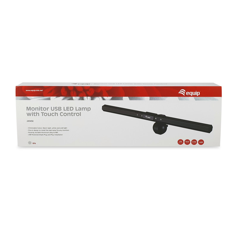 Equip 245450 245450, Negro, Aluminio, Plástico, 2800 K, 6500 K, Botones, China