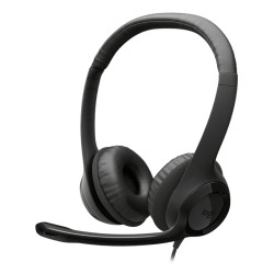 Logitech 981-001576 Auriculares con Cable H390 para PC/Portátil, Auriculares Estéreo con Micrófono con Supresión de Ruido,