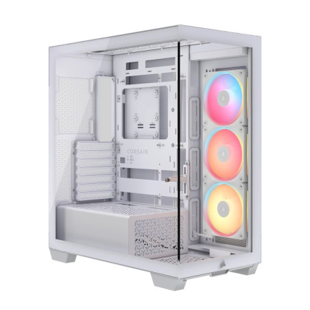 Corsair CC-9011325-WW Midi Tower 3500X LXR LINK TG, Midi Tower, PC, Blanco, ATX, EATX, micro ATX, Mini-ITX, Acero, Vidrio