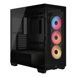 Corsair CC-9011322-WW 3500X RS-R ARGB, Midi Tower, PC, Negro, ATX, EATX, micro ATX, Mini-ITX, Acero, Vidrio templado, Juego