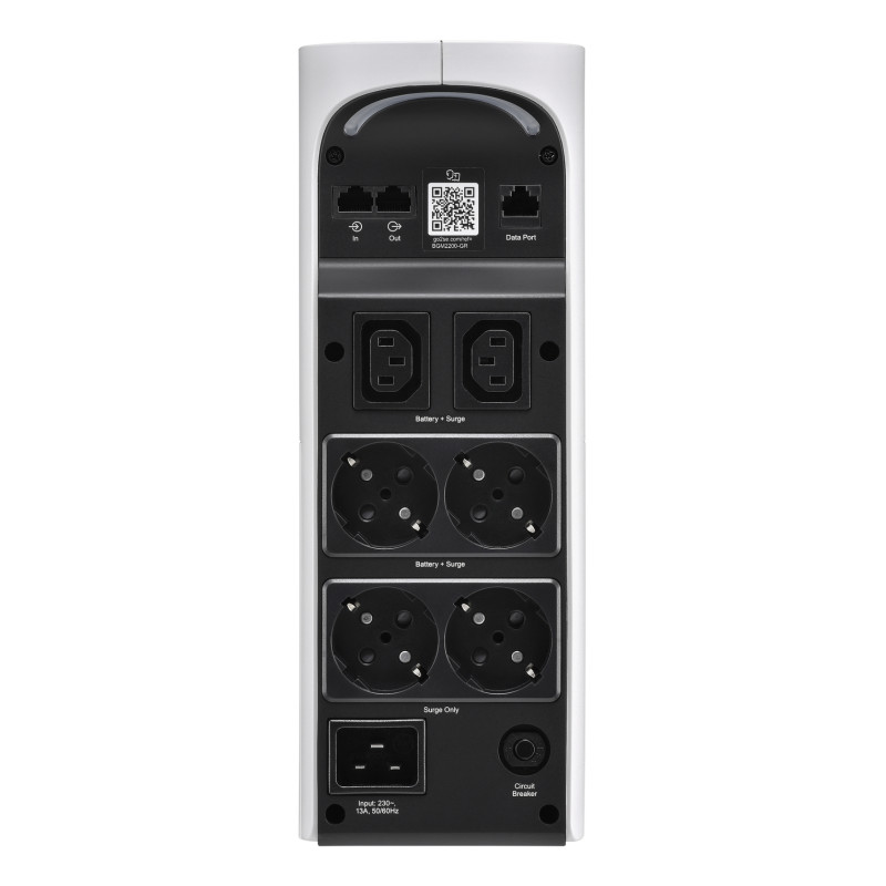 APC BGM2200-GR BGM2200-GR, Línea interactiva, 2,2 kVA, 1320 W, Seno, 168 V, 302 V