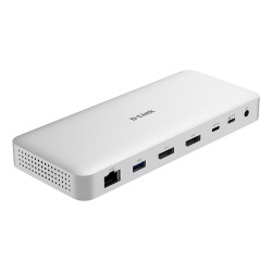 D-Link DUF-901/E DUF-901/E, Alámbrico, USB4, 100 W, 10,100,1000,2500 Mbit/s, Gris, 40 Gbit/s
