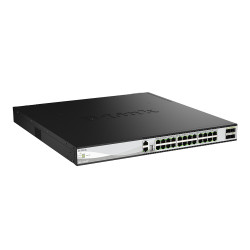 D-Link DXS-3130-28P/E DXS-3130-28P, Gestionado, L3, 10G Ethernet (100/1000/10000), Energía sobre Ethernet (PoE), Montaje en 2