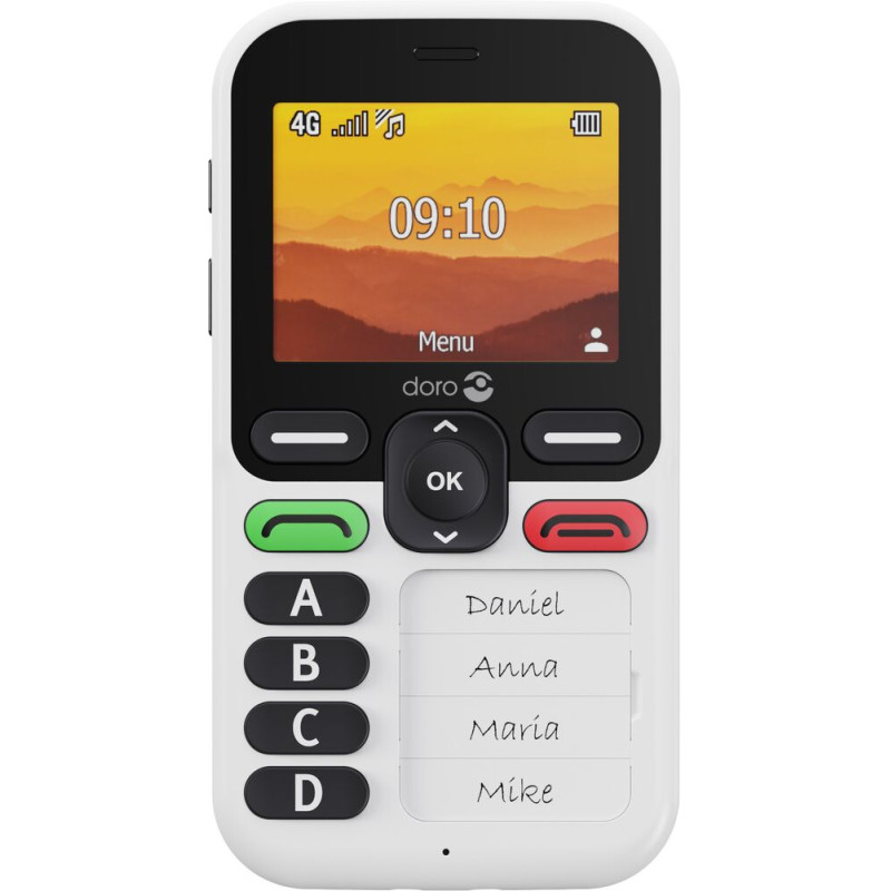 Doro 380575 Leva X10, Barra, SIM única, 6,1 cm (2.4"), 2 MP, 1150 mAh, Grafito
