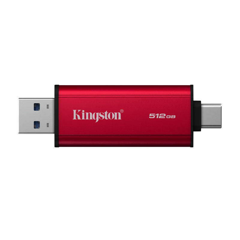Kingston Technology SPSD/512GB 512GB Dual USB-A/C Portable SSD, Up to 1050MB/s USB 3.2 Gen 2, 512 GB, USB Type-A / USB Type-C,
