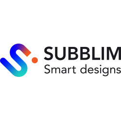 SUBBLIM SUBMP-04E070 Alfombrilla ERGO CRYSTAL FLEX MOUSE PAD DARK BLUE, Azul, Caucho, Descansa muñecas, Base antiderrapante
