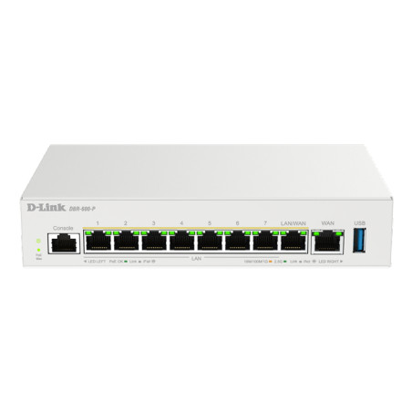 D-Link DBR-600-P/E DBR-600-P/B, Ethernet WAN, 2.5 Gigabit Ethernet, Blanco