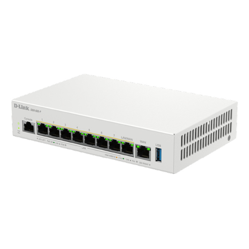 D-Link DBR-600-P/E DBR-600-P/B, Ethernet WAN, 2.5 Gigabit Ethernet, Blanco