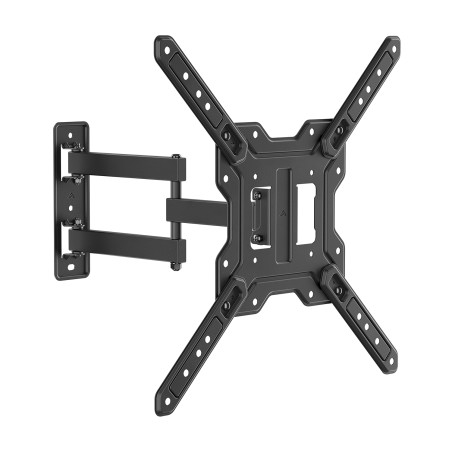 AISENS WT65TSE-417 Soporte Eco Giratorio, Inclinable Para Monitor/TV 30kg (3 Pivotes) De 23"-65", Negro, 100 x 100 mm, 200 x