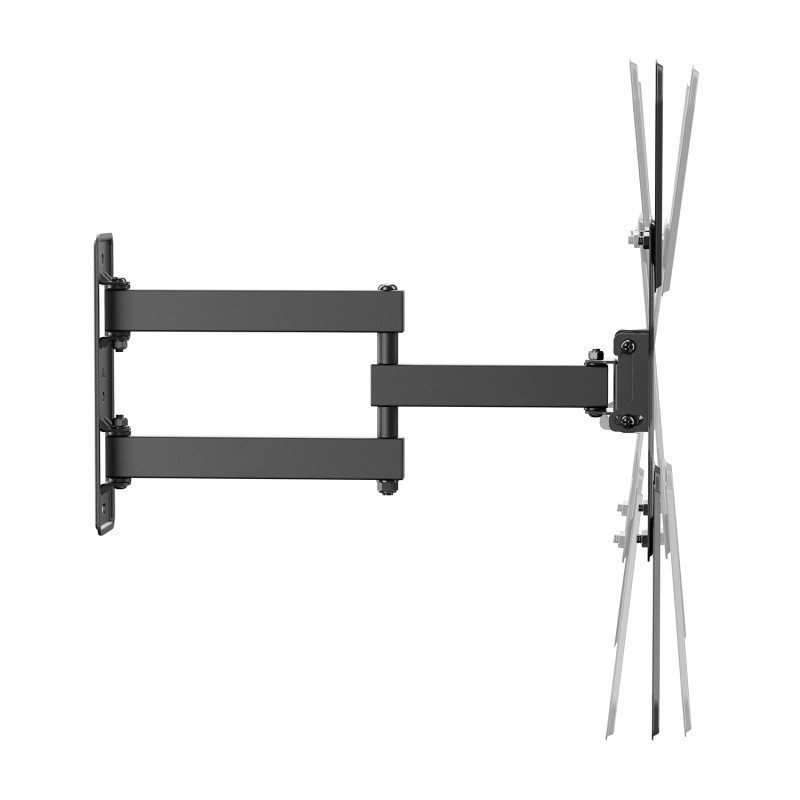 AISENS WT65TSE-417 Soporte Eco Giratorio, Inclinable Para Monitor/TV 30kg (3 Pivotes) De 23"-65", Negro, 100 x 100 mm, 200 x