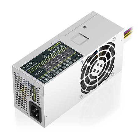 AISENS ASPC-500TFX-SEO Fuente Alimentacion TFX 500W OEM, Plata, 500 W, 220 V, 50/60 Hz, 2.5 - 5 A, 28 A, 20 A