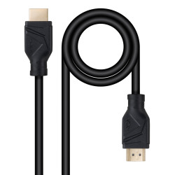 Nanocable 10.15.8301 Cable HDMI V2.1 8K@60Hz 48Gbps CCS, A/M-A/M, Negro, 1 m, 1 m, HDMI tipo A (Estándar), HDMI tipo A