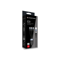 Conceptronic ETTA06B15C ETTA06B15C, 1,5 m, USB A/USB C, 3 x USB C, USB 2.0, 0,48 Gbit/s, Negro 2