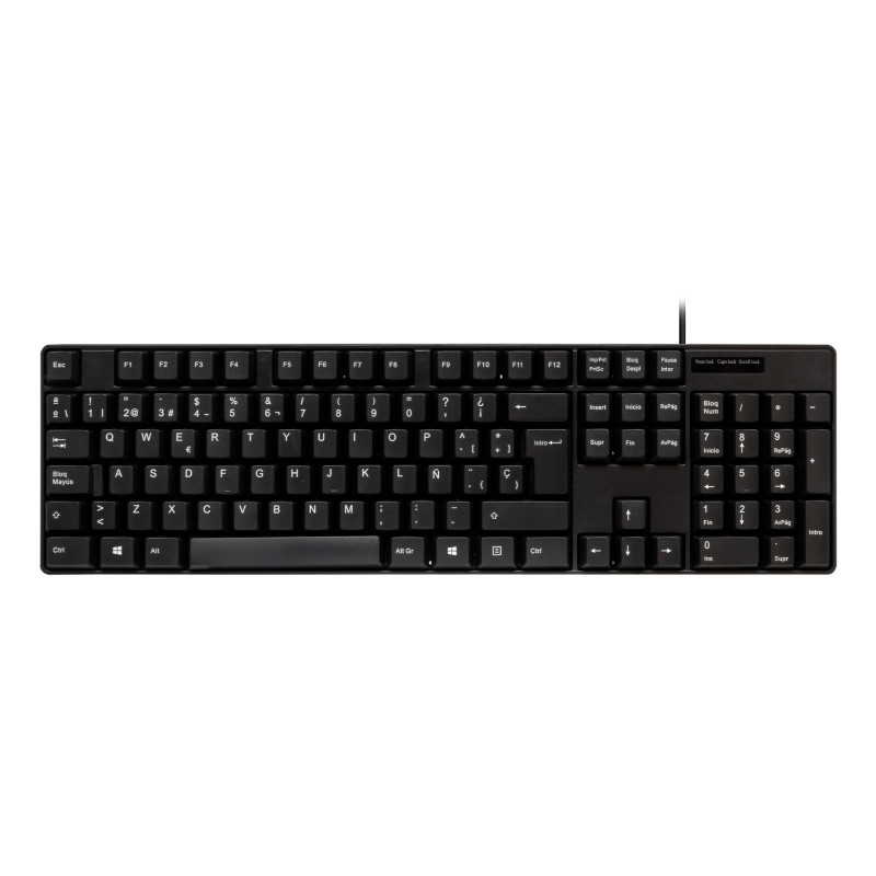 UNYKAch UK50545 Teclado + Ratón Kit OEM, Alámbrico, USB, Interruptor de membrana, QWERTY, Negro, Ratón incluido