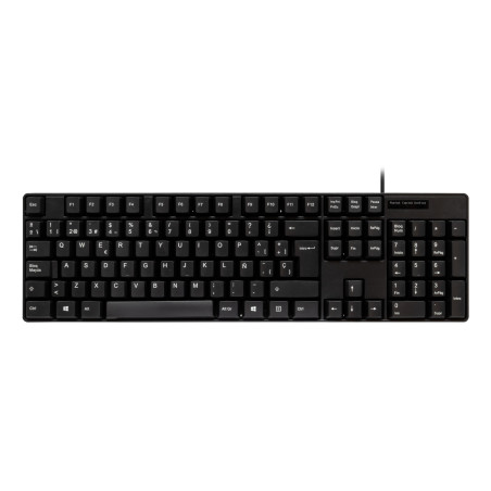 UNYKAch UK50545 Teclado + Ratón Kit OEM, Alámbrico, USB, Interruptor de membrana, QWERTY, Negro, Ratón incluido