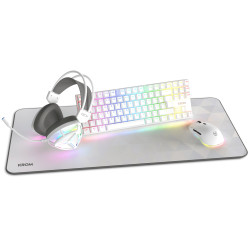 Krom NXKROMKLASS NXKROMKLASS, Alámbrico, USB, Interruptor mecánico, QWERTY, LED, Blanco