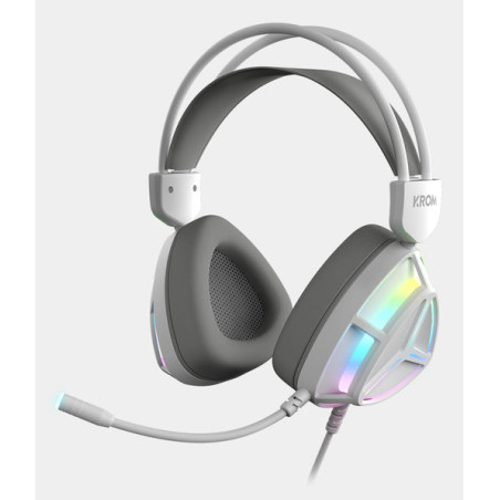 Krom NXKROMKLASS NXKROMKLASS, Alámbrico, USB, Interruptor mecánico, QWERTY, LED, Blanco