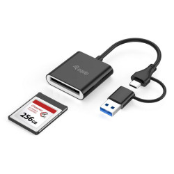 Equip 245461 245461, CFexpress 2.0 Type B, Negro, 10000 Mbit/s, USB 3.2 Gen 2 (3.1 Gen 2) Type-C, 38,6 mm, 11 mm 2