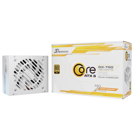 Seasonic SRP-CGX751-A5A32SF-W CORE GX-750, 750 W, 100 - 240 V, 50/60 Hz, 11 - 5.5 A, 100 W, 744 W