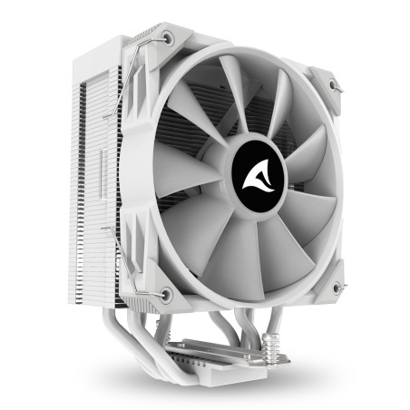 Sharkoon 4044951042005 A40 RGB, Refrigerador de aire, 12 cm, 500 RPM, 1800 RPM, 121,55 m³/h, Blanco