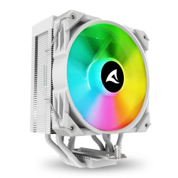 Sharkoon 4044951042005 A40 RGB, Refrigerador de aire, 12 cm, 500 RPM, 1800 RPM, 121,55 m³/h, Blanco