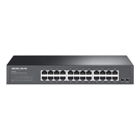 Mercusys MS124GS MS124GS, Gigabit Ethernet (10/100/1000), Montaje en rack