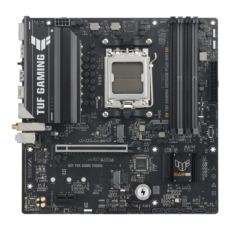 ASUS 90MB1MZ0-M0EAY0 TUF GAMING A620AM-PLUS WIFI, AMD, Zócalo AM5, AMD Ryzen 7000 Series, AMD Ryzen 8000 Series, AMD Ryzen