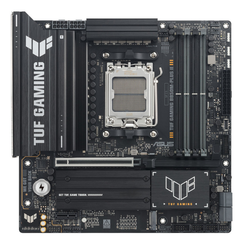 ASUS 90MB1MT0-M0EAY0 TUF GAMING B850M-PLUS II, AMD, Zócalo AM5, AMD Ryzen 7000 Series, AMD Ryzen 8000 Series, AMD Ryzen 9000
