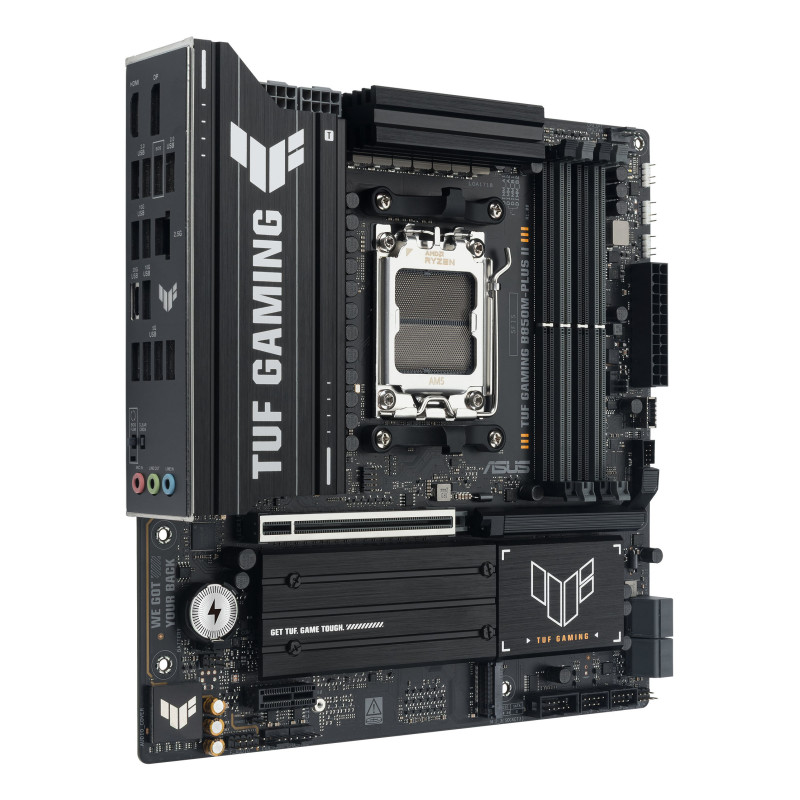 ASUS 90MB1MT0-M0EAY0 TUF GAMING B850M-PLUS II, AMD, Zócalo AM5, AMD Ryzen 7000 Series, AMD Ryzen 8000 Series, AMD Ryzen 9000