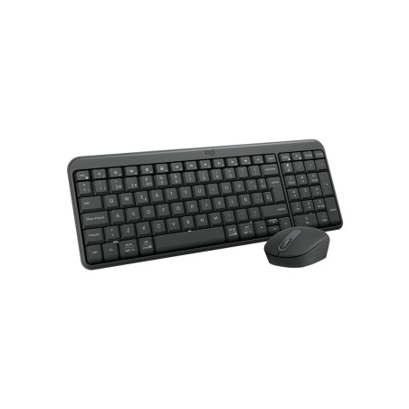 Logitech 920-013543 MK250 Compact Bluetooth Wireless Combo, Inalámbrico, RF Wireless + Bluetooth, QWERTY, Grafito, Ratón
