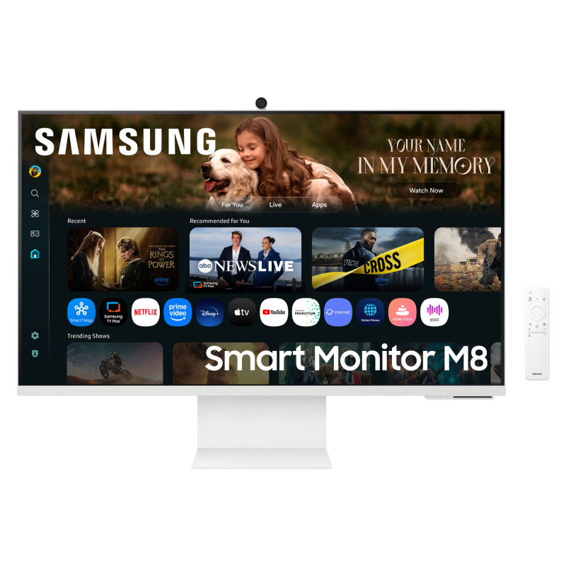 Samsung LS32FM801UUXEN M80F, 81,3 cm (32"), 3840 x 2160 Pixeles, 4K Ultra HD, LCD, 4 ms, Blanco