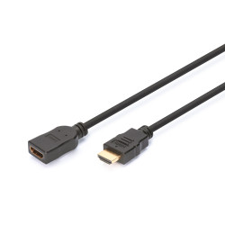 Digitus AK-330201-050-S Cable de extensión HDMI de Alta Velocidad con Ethernet, 5 m, HDMI tipo A (Estándar), HDMI tipo A