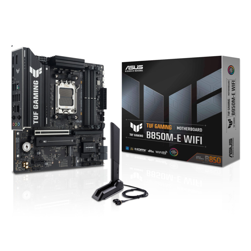ASUS 90MB1LS0-M0EAY0 TUF GAMING B850M-E WIFI, AMD, Zócalo AM5, AMD Ryzen 7000 Series, AMD Ryzen 8000 Series, AMD Ryzen 9000