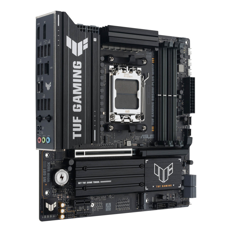ASUS 90MB1MU0-M0EAY0 TUF GAMING B850M-PLUS WIFI7, AMD, Zócalo AM5, AMD Ryzen 7000 Series, AMD Ryzen 8000 Series, AMD Ryzen