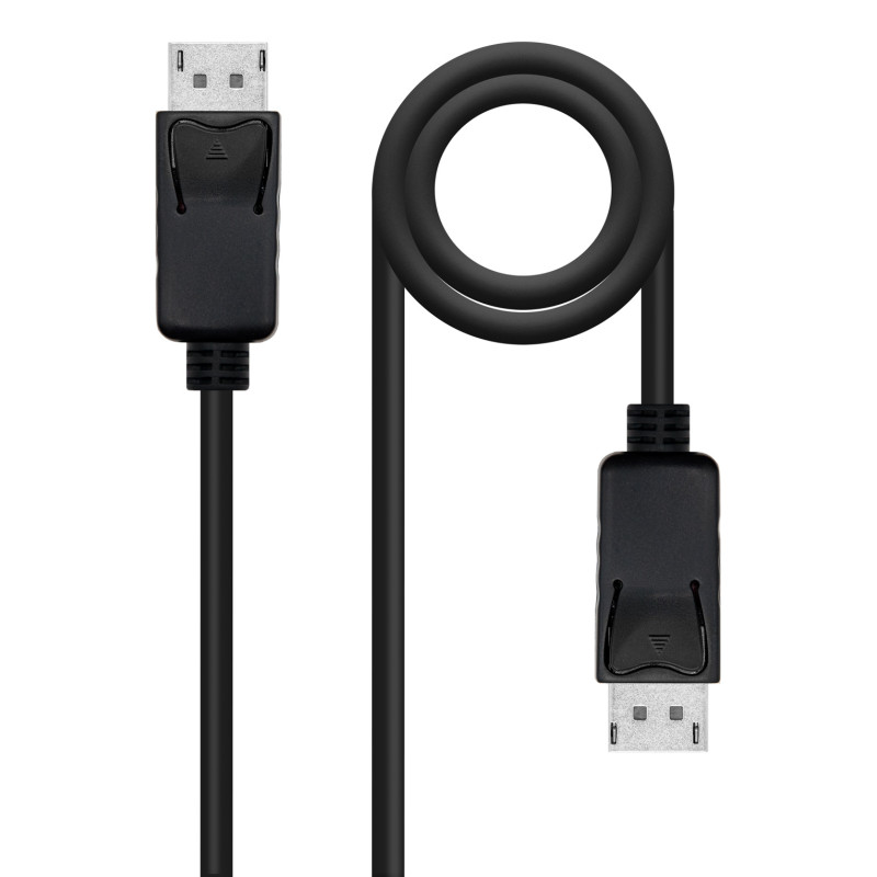 Nanocable 10.15.2802 Cable DisplayPort 1.4 CCS, DP/M - DP/M, Negro, 2 m, 2 m, DisplayPort, DisplayPort, Macho, Macho, 7680 x