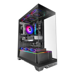 Mars Gaming MCPRISMA MCPRISMA, Midi Tower, PC, Negro, ATX, micro ATX, Mini-ITX, Vidrio templado, Juego
