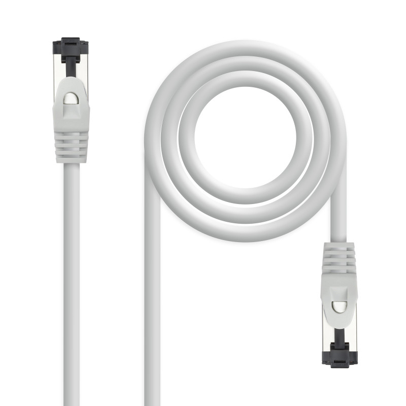 Nanocable 10.20.2007 Cable de Red Latiguillo Cat.8.1 2GHz LSZH SSTP AWG26, Gris, 7 m, 7 m, Cat8.1, S/FTP (S-STP), RJ-45, RJ-45,