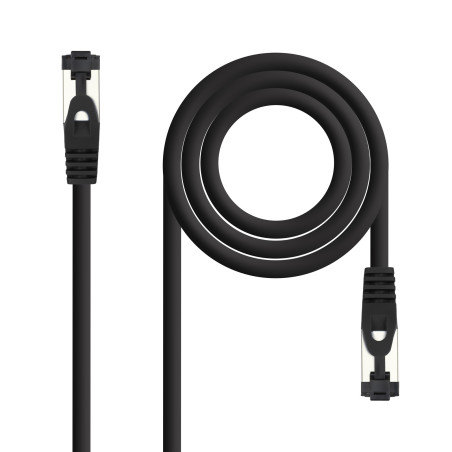 Nanocable 10.20.2003-BK Cable de Red Latiguillo Cat.8.1 2GHz LSZH SSTP AWG26, Negro, 3 m, 3 m, Cat8.1, S/FTP (S-STP), RJ-45,